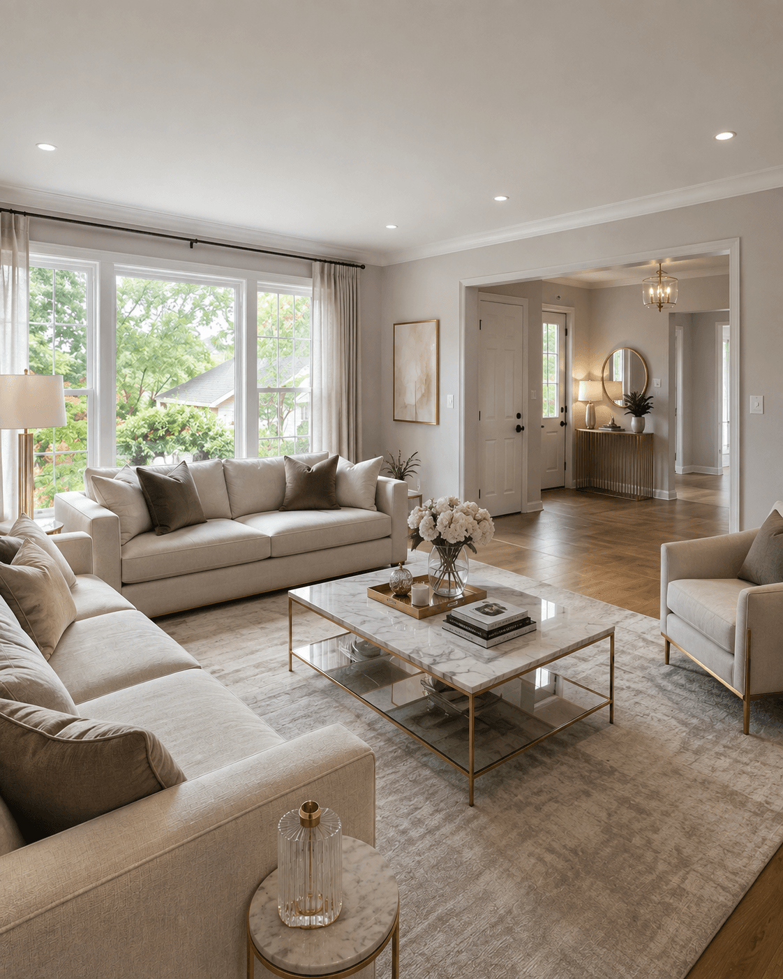 Modern Luxury living room after Room Redesign